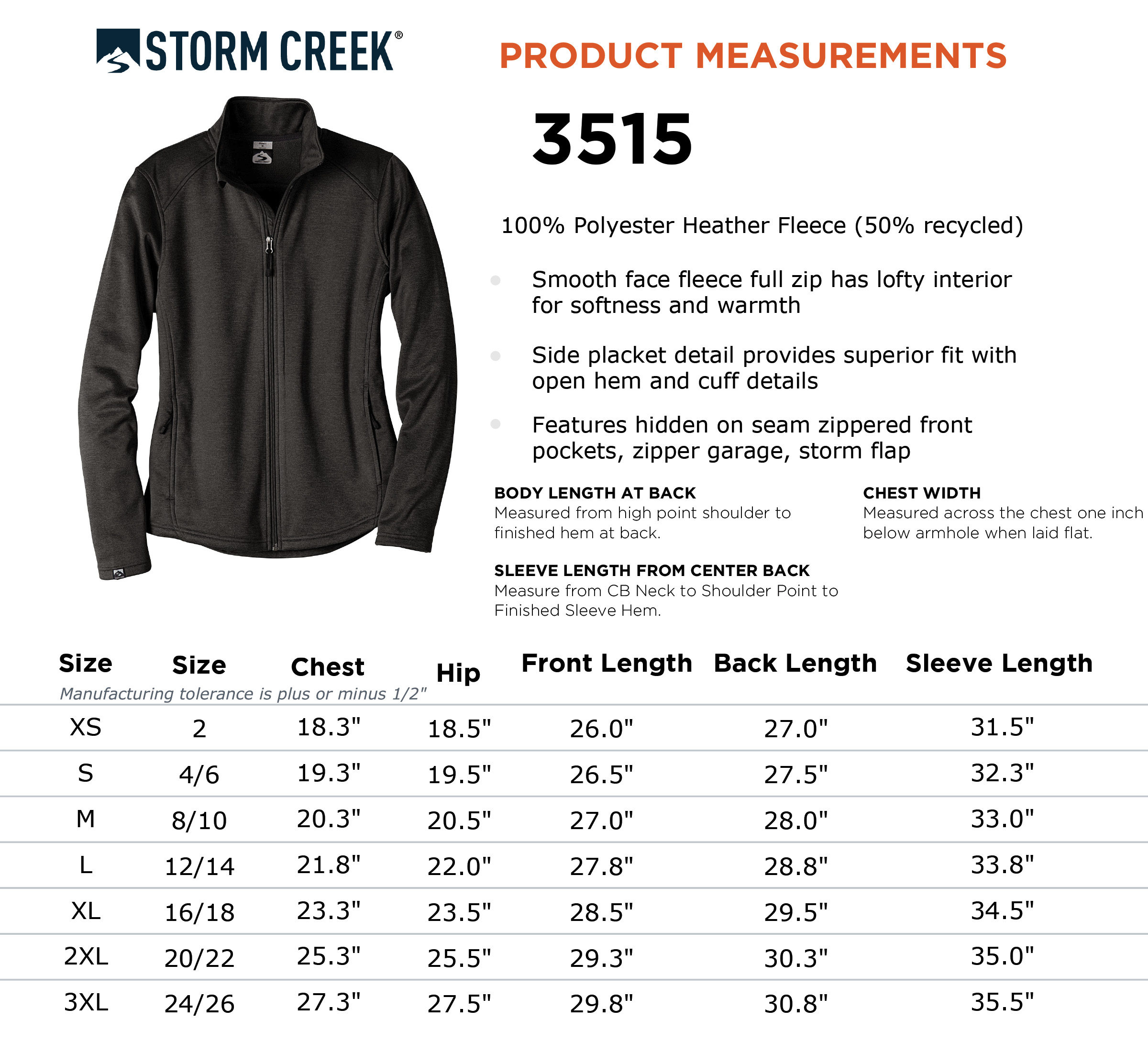 Storm Creek Womens Stabilizer Jacket - SC3515