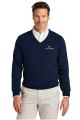 Brooks Brothers Cotton Stretch V-Neck Sweater - BB18400